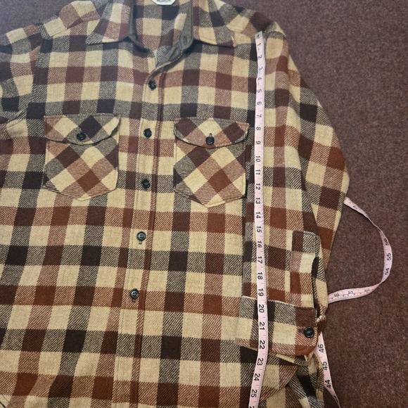 Vintage 1960s Woolrich Mackinaw Flannel Size Medium Men's Hunting Fishing Plaid - Picture 7 of 9